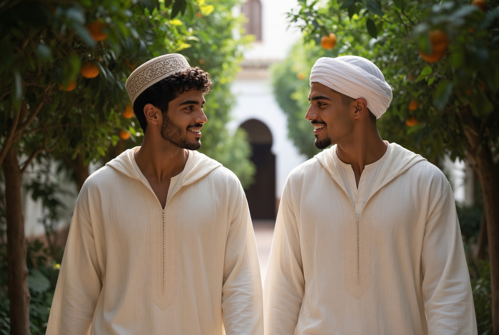 Brotherhood & uprightness — two companions at the Riad
