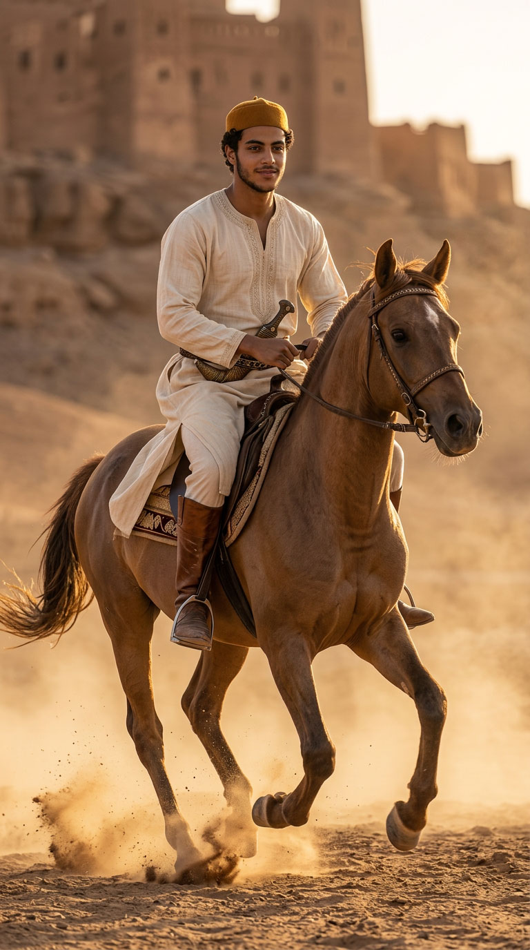 Équitation — désert