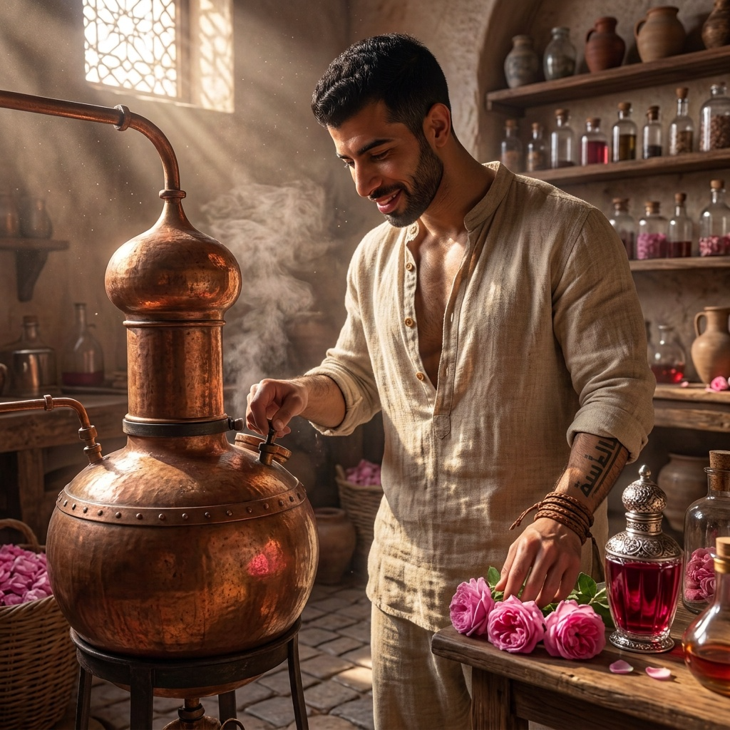 Parfum de rose damascène
